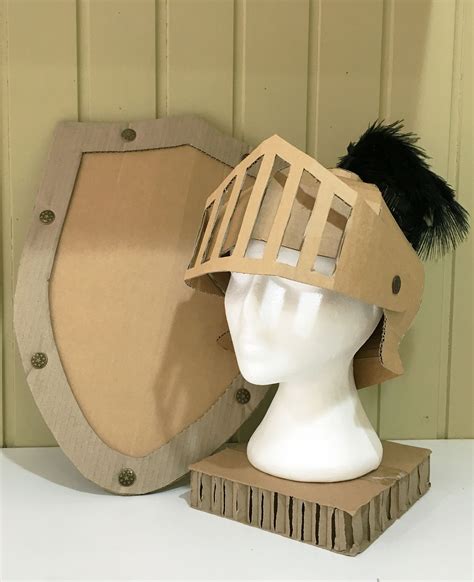 Cardboard Knight Helmet Template
